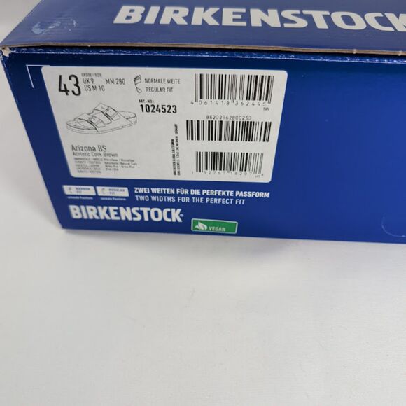 NEW Birkenstock Arizona BS Vegan Sandals Mens 10 EU 43 Regular Taupe 1024523 main image 6